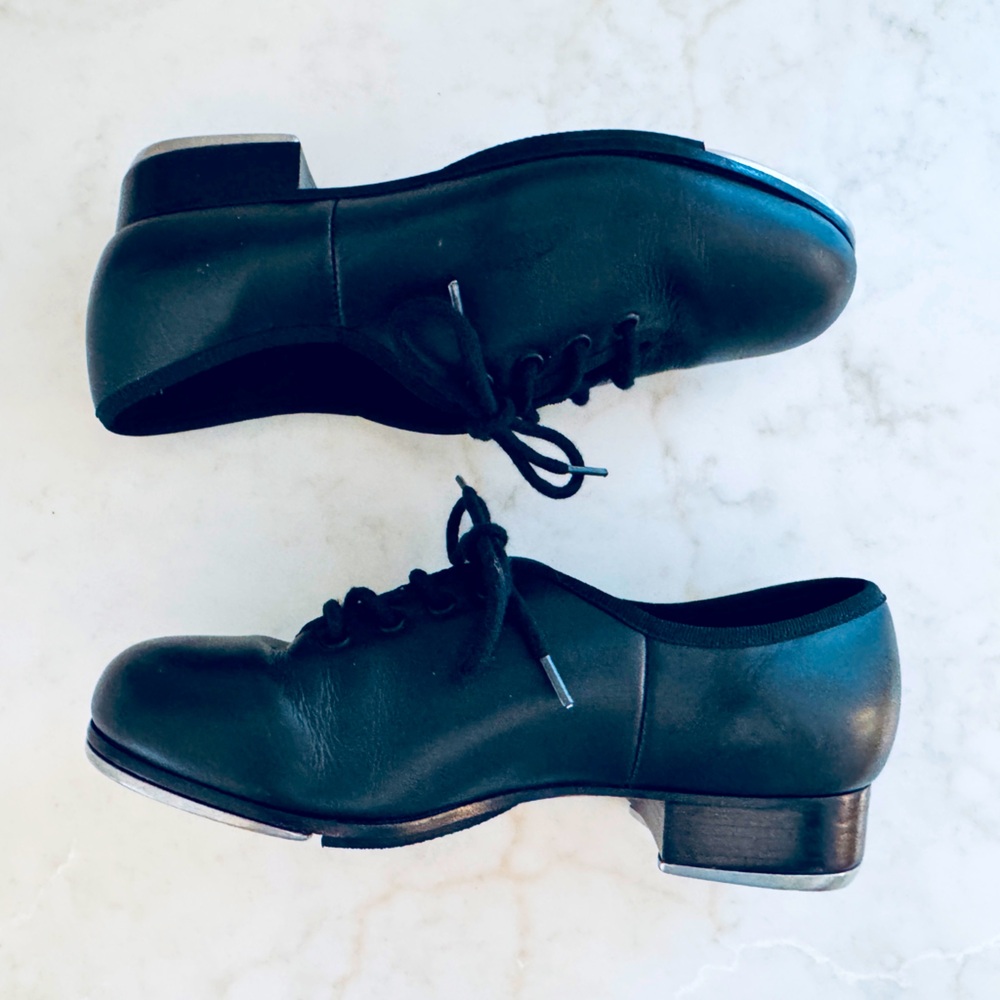 Black Leather Tap Shoes